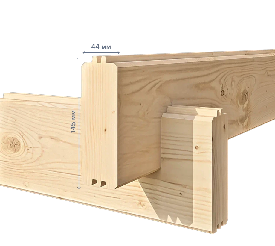 Одинарный мини-брус