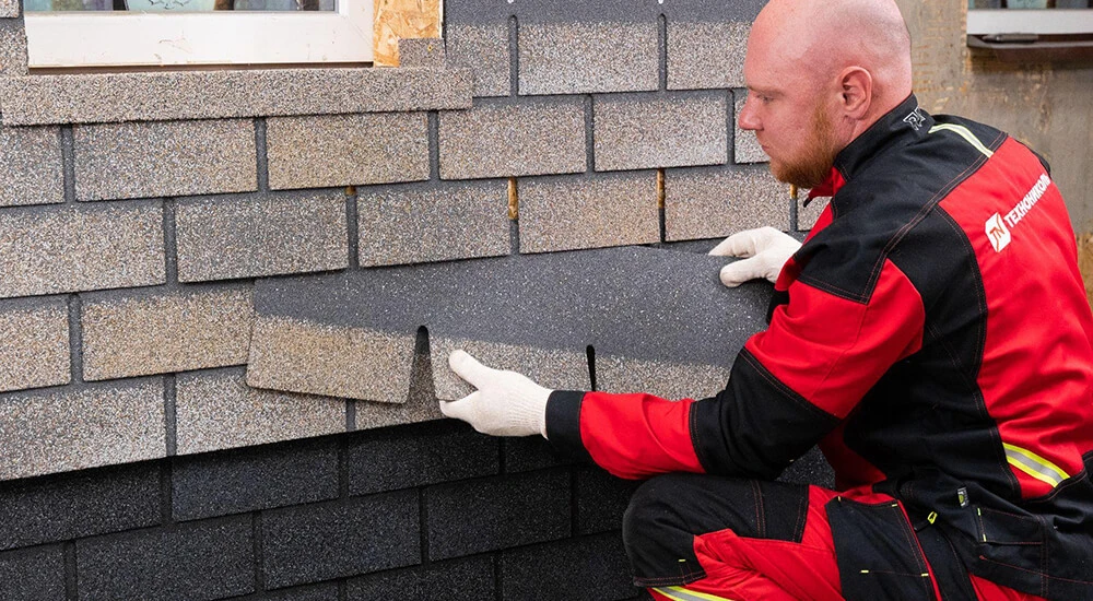 Битумная плитка на фасаде — это практично, просто и эстетично