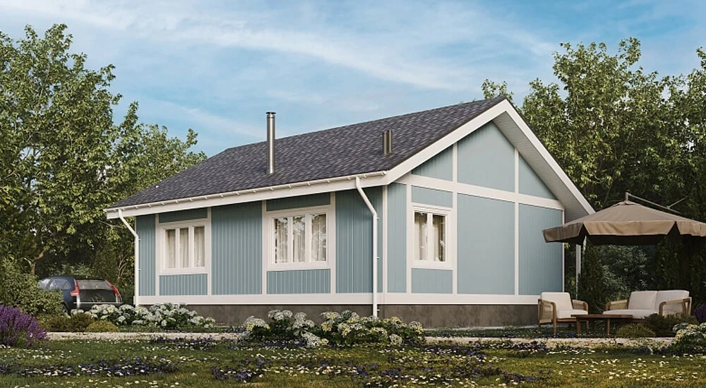 Дом ГОЙЯ с фасадом из винилового сайдинга 