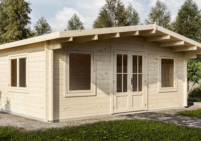 Сборка садового дома 21 кв. м из мини-бруса пошаговая инструкция