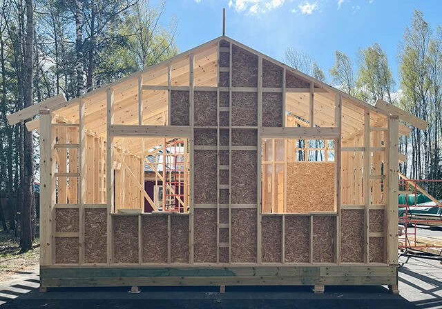 Тестовая сборка домокомплекта СМАРТ 60 на площадке в Нижегородской области