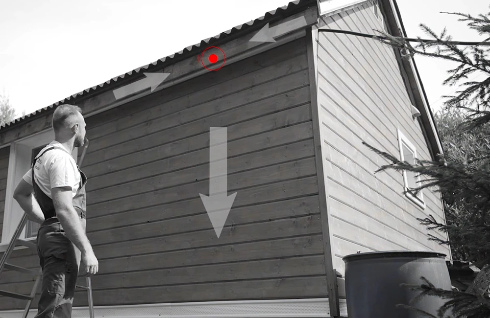 Уклон водосточного желоба: быстро и правильно