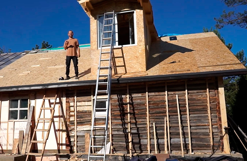 Так выглядела непокрытая крыша