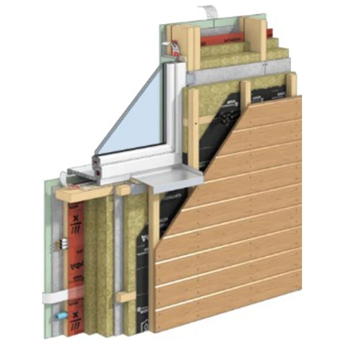 Вентилируемый фасад с наружной отделкой деревом