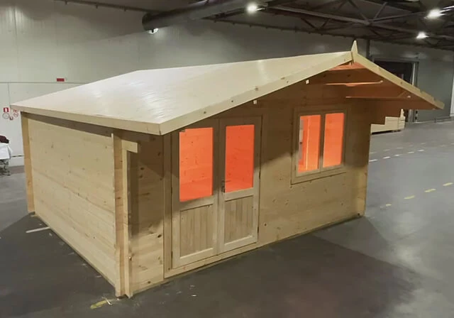 Как собрать садовый дом из мини-бруса