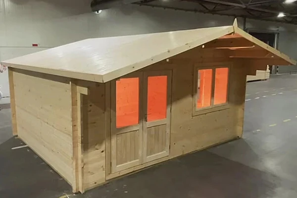 Постройки из мини-бруса, которые можно собрать за два дня