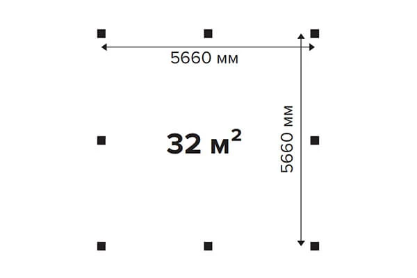 Новый объект в каталоге: навес 32 кв. м из клееного бруса