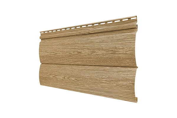 Блок хаус имитирует бревенчатую стену