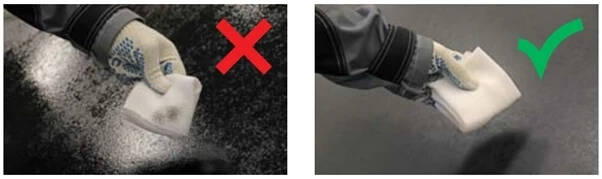 Если на салфетке остаются следы, значит праймер не высох окончательно