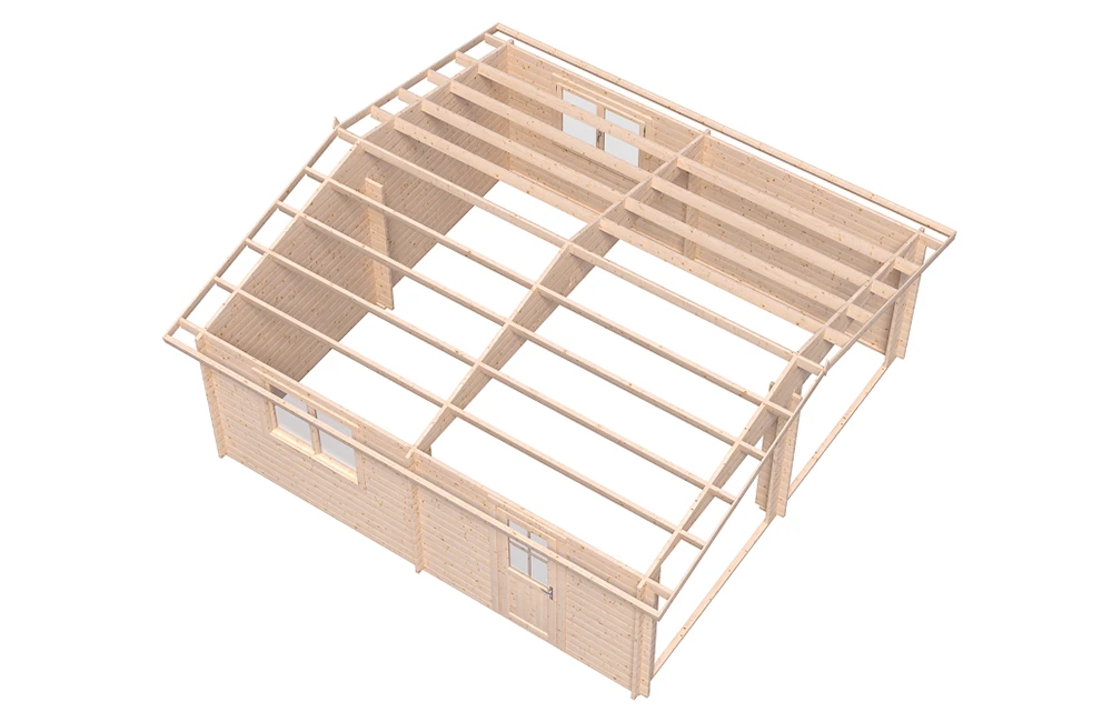 Как выглядит удобный и практичный гараж на две машины