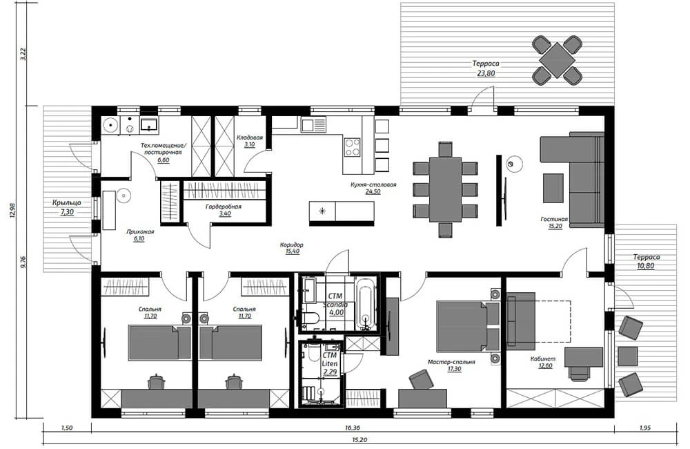 Это базовая планировка