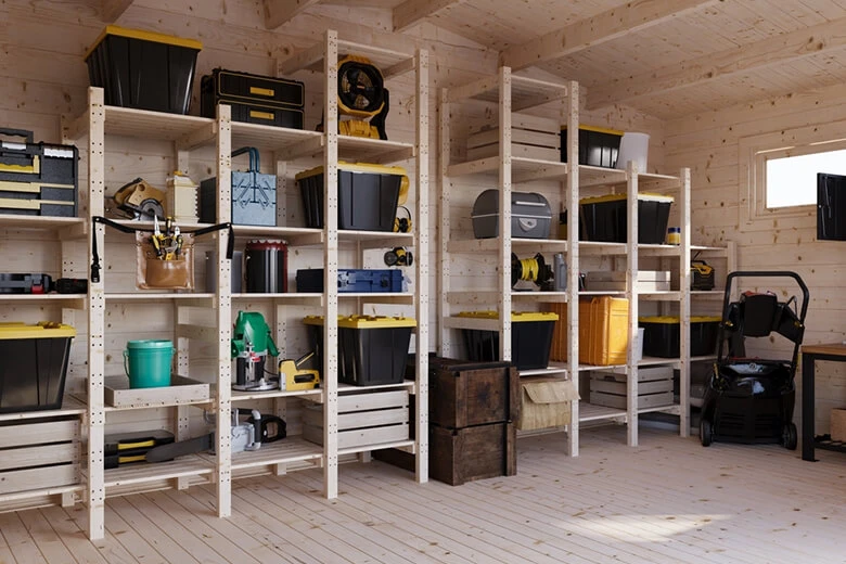 Хозблок 13 с двускатной крышей