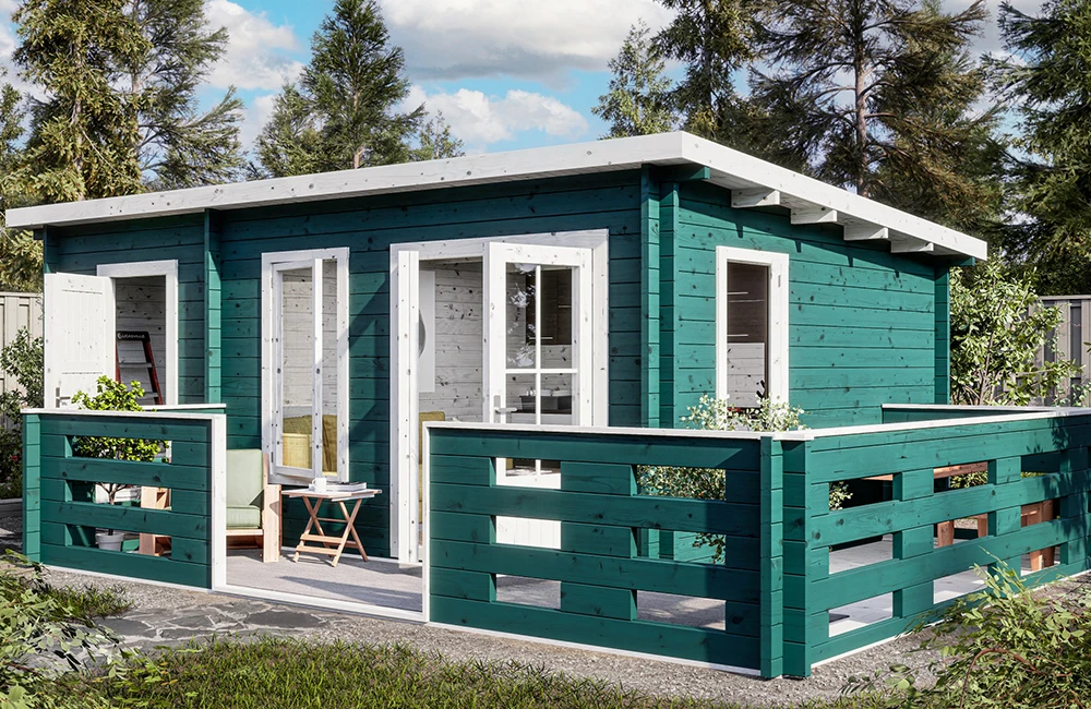 Садовый дом 21 с хозблоком