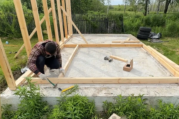 Такую баню можно построить своими руками за две недели