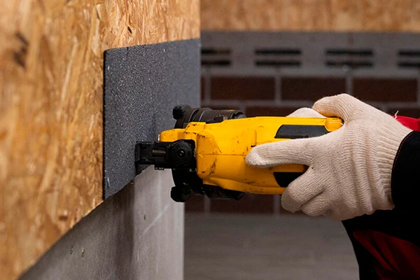 Монтаж фасадной плитки HAUBERK в холодный сезон