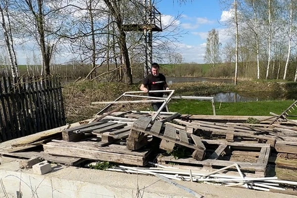 Такую баню можно построить своими руками за две недели