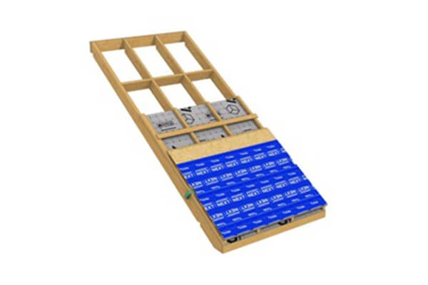 Пирог неутепленной кровли с покрытием гибкой черепицей изнутри-наружу: гидроизоляция, контробрешетка для формирования вентиляционного зазора, обрешетка, сплошной настил из ОСП3, подкровельный ковер.