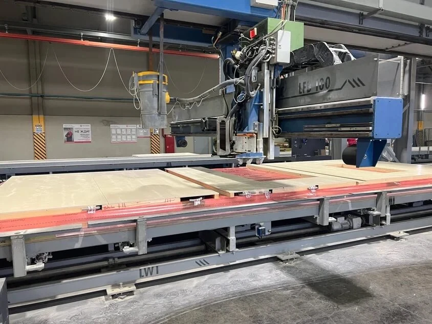 Линия по производству стеновых панелей по каркасно-панельной технологии на заводе ТЕХНОНИКОЛЬ