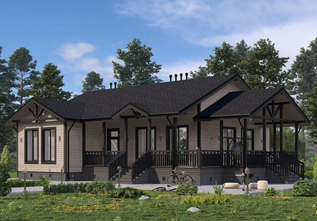 СМАРТ 60 — самый маленький дом в формате pre-cut, площадь — 60 кв. м. Самый большой, СМАРТ 169 — почти 170 кв. м. 