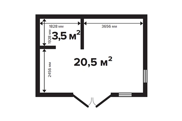 Гостевой дом 24 из мини-бруса