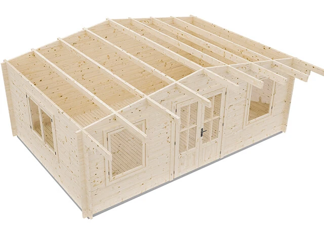 Сборка садового дома 21 кв. м из мини-бруса пошаговая инструкция