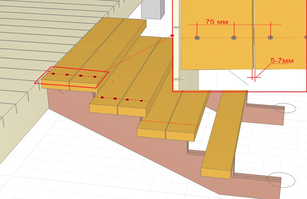 Как сделать удобную лестницу крыльца с широкими ступенями своими руками