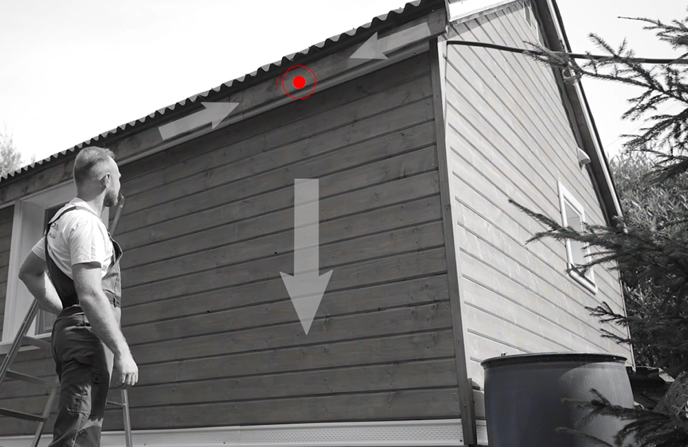 Уклон водосточного желоба: быстро и правильно