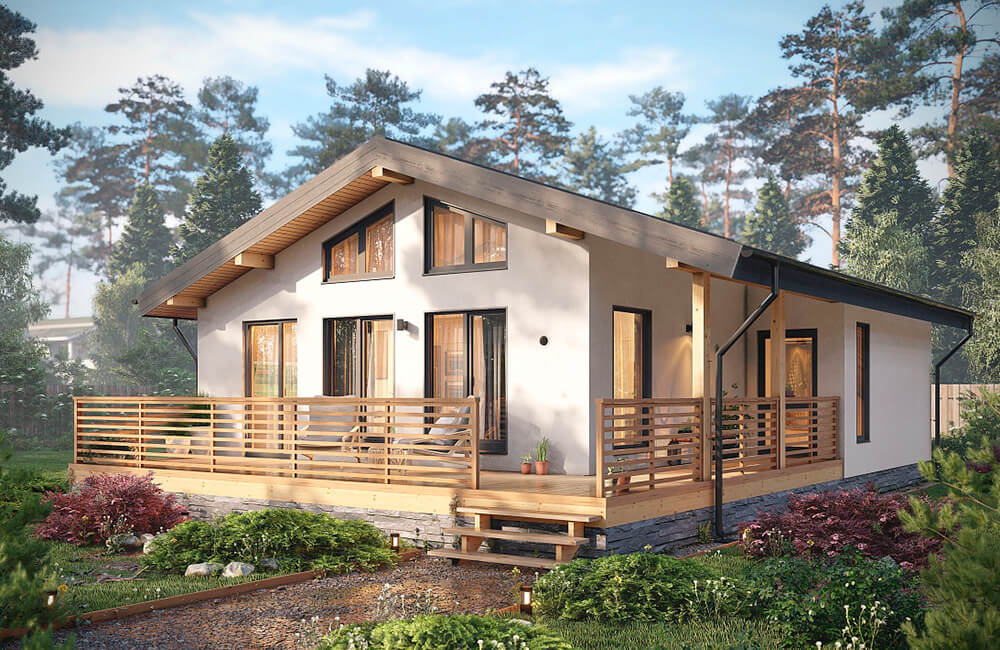 Обновленный МОНЕ 75: спа-зона, второй свет, две спальни, открытая терраса