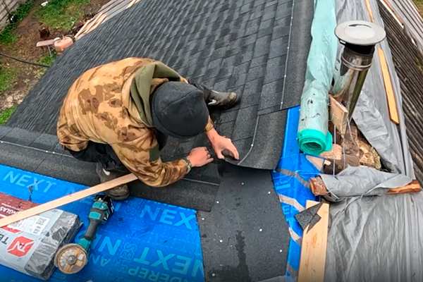 Покрытие крыши осенью: как я успел до холодов