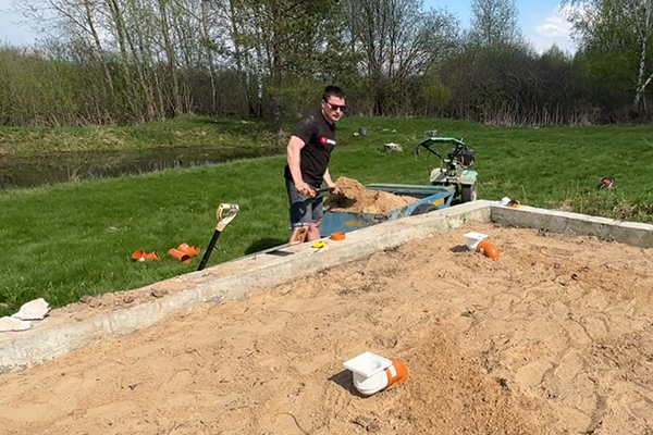 Такую баню можно построить своими руками за две недели