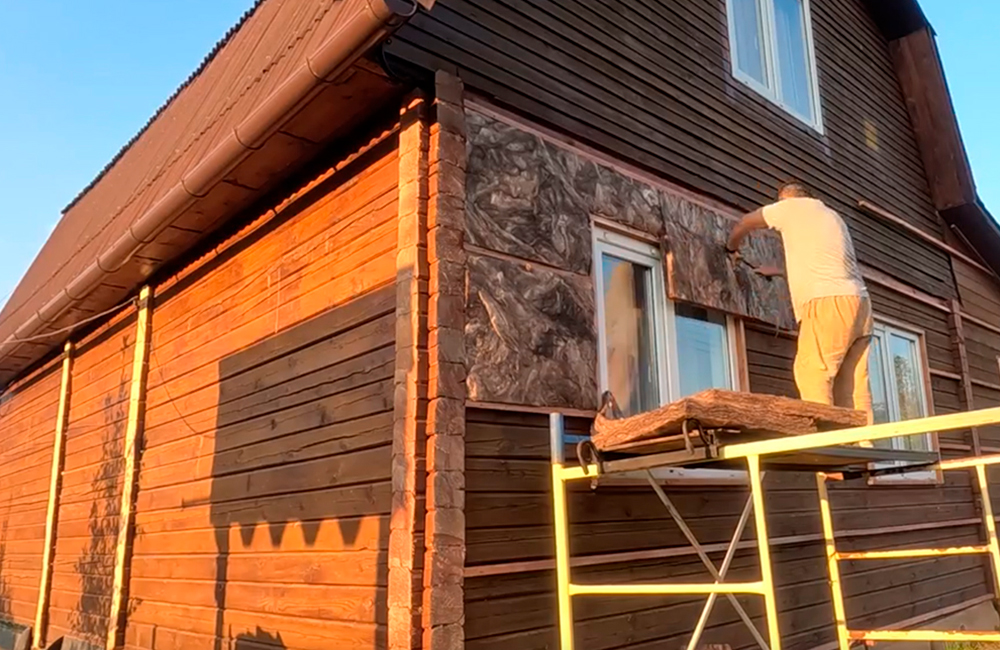 Монтаж винилового сайдинга и фасадных панелей зимой